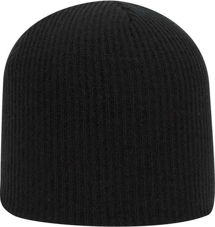 OTTO 82-1173 Super Soft Acrylic Knit Beanie - Black