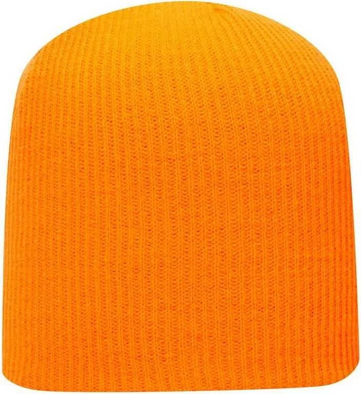 OTTO 82-1173 Super Soft Acrylic Knit Beanie - Neon Orange