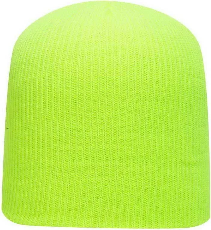 OTTO 82-1173 Super Soft Acrylic Knit Beanie - Neon Yellow