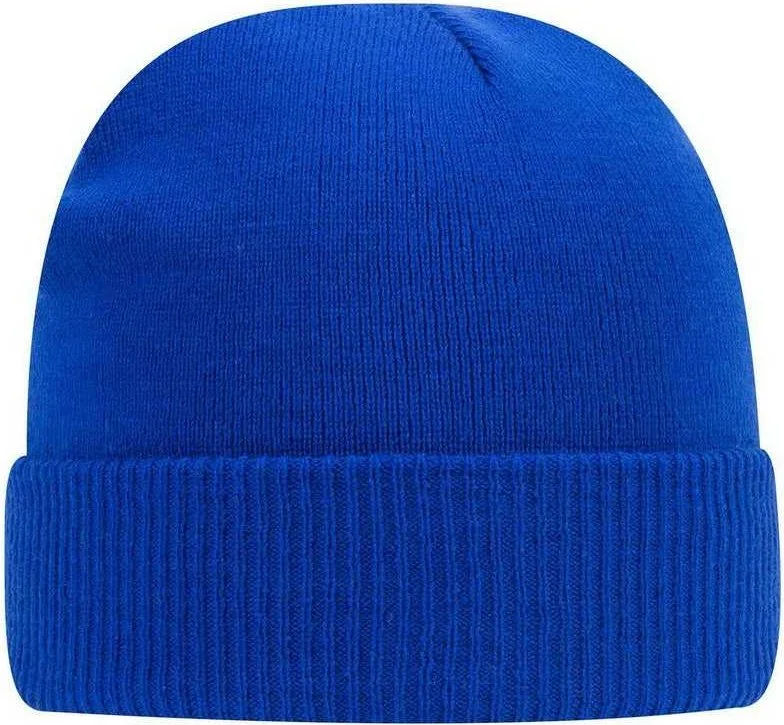 OTTO 82-1238 100% Acrylic Ribbed Cuff Knit Beanie - Royal