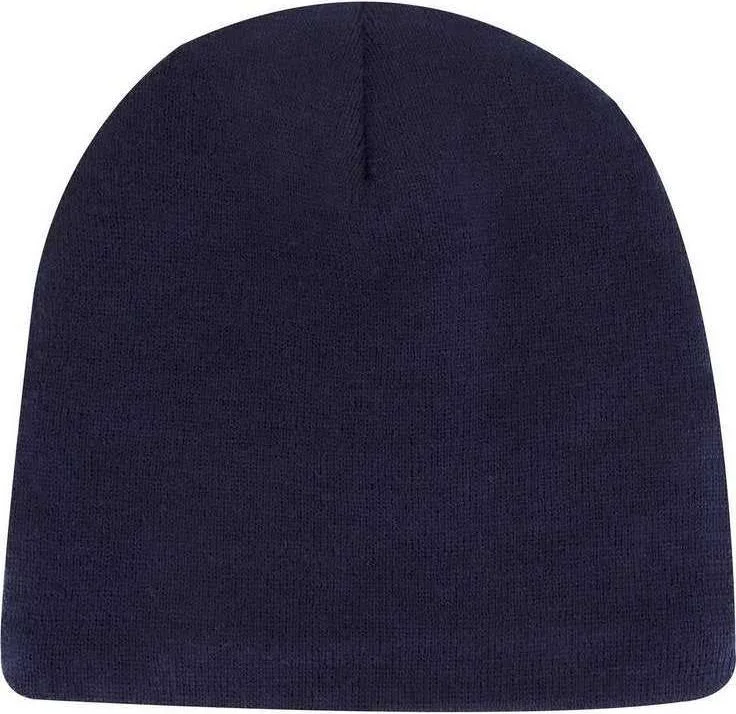 OTTO 82-1317 9 Classic Knit Beanie with Inside Fleece Lining - Navy