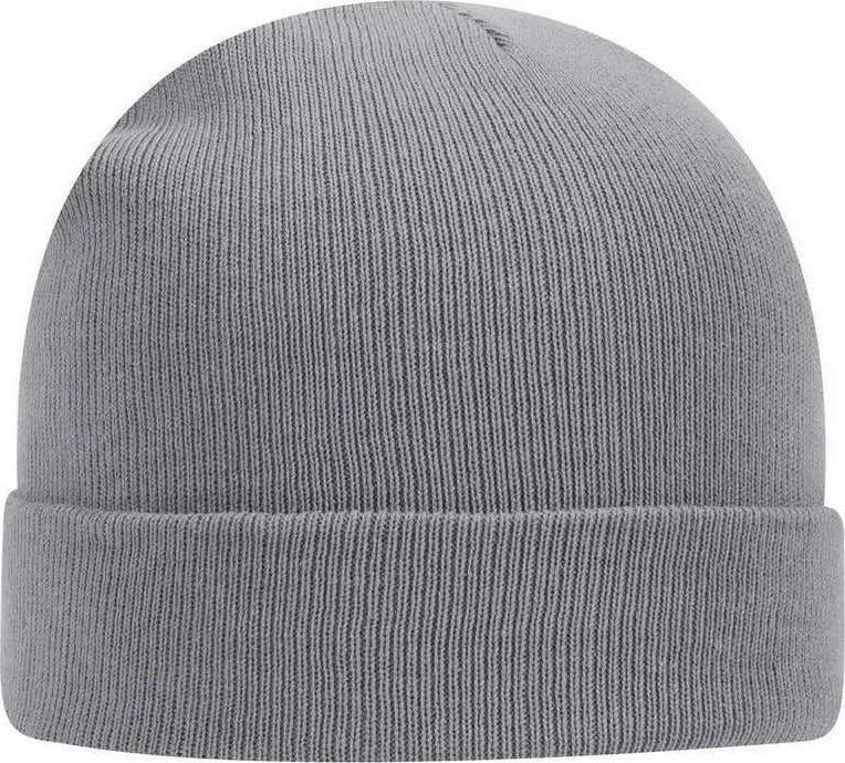 OTTO 82-480  12" Classic Knit Beanie w/ Cuff - Gray