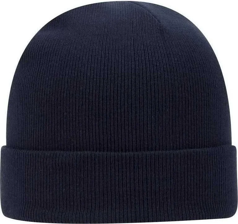 OTTO 82-480  12" Classic Knit Beanie w/ Cuff - Navy