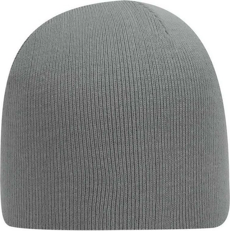 OTTO 82-481 60% Cotton/40% Acrylic Superior Cotton Knit Beanie, 9" - Gray