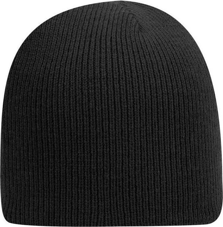 OTTO 82-970 100% Acrylic Knit Beanie 8 1/2" - Black