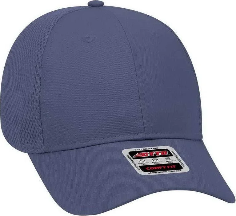 OTTO 83-605 Deluxe Cotton Twill Low Profile Air Mesh Back Cap - Navy