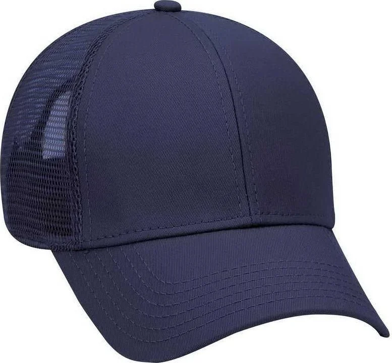 OTTO 83-942 Superior Cotton Twill Low Profile Pro Style Mesh Back Cap - Navy