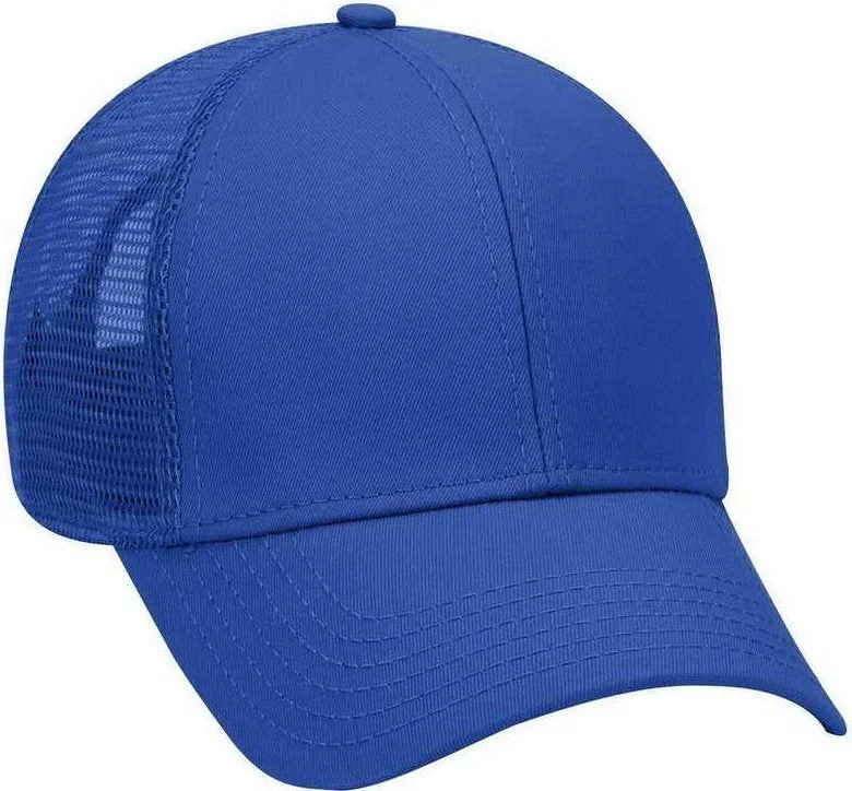 OTTO 83-942 Superior Cotton Twill Low Profile Pro Style Mesh Back Cap - Royal