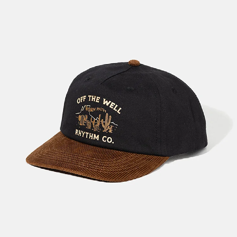 Rhythm Mens Worn Path Cap - Black