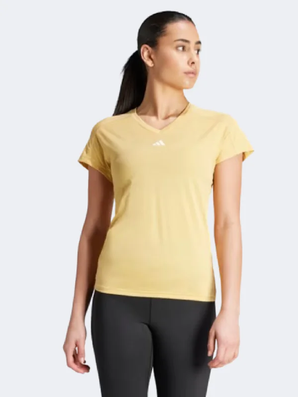 Adidas Essentials Minimal Branding Women Training T-Shirt Oat