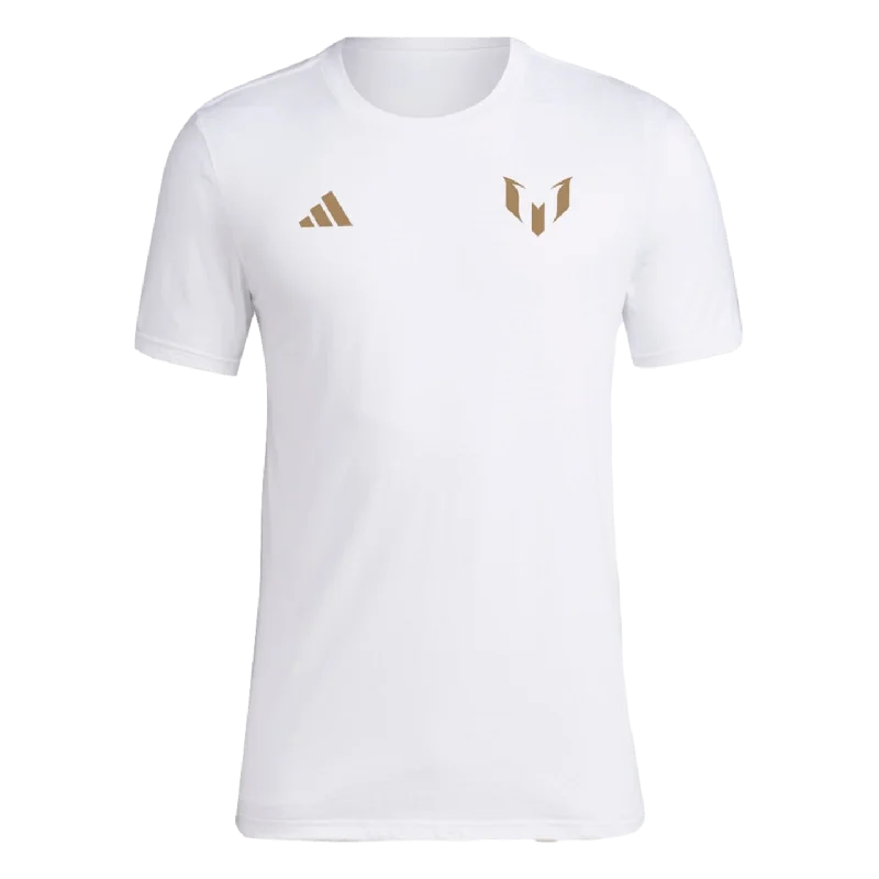 Adidas Messi Gold Name and Number Tee