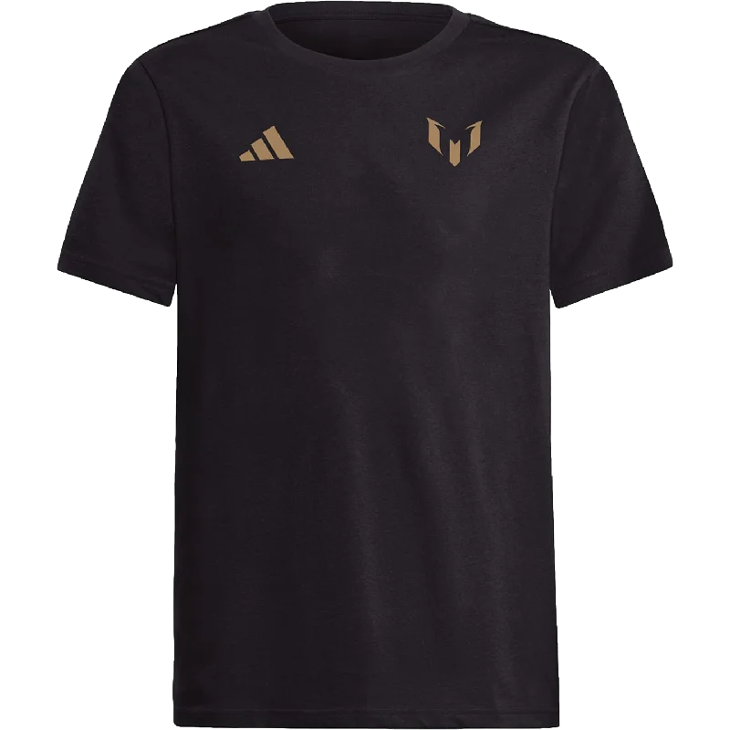 Adidas Messi Name & Number Gold Youth Tee