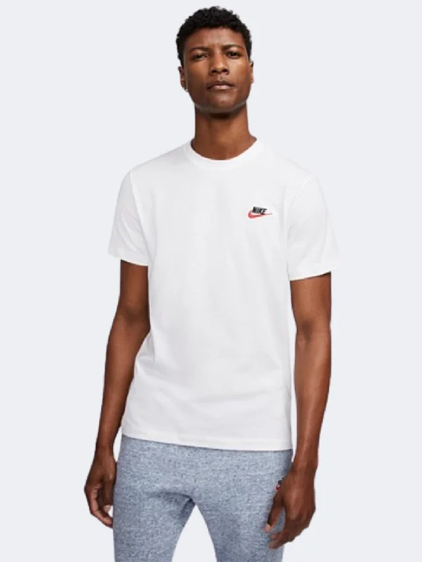 Nike Club Men Lifestyle T-Shirt White/Black/Red