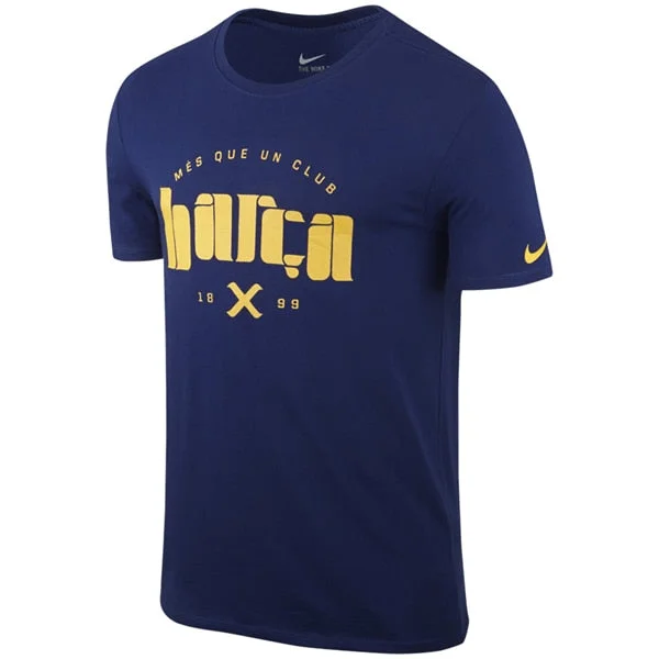 Nike Men's FC Barcelona Core Type Tee Loyal Navy