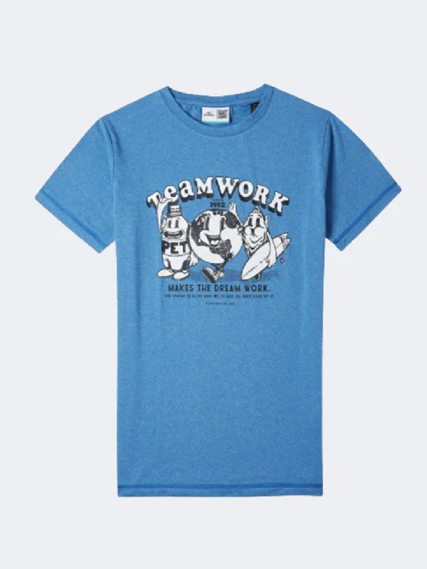 ONeill Hybrid Teamwork Boys Lifestyle T-Shirt Princess Blue