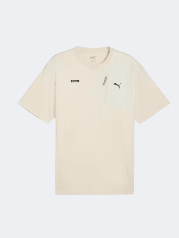 Puma Desert Road Men Lifestyle T-Shirt Alpine Snow