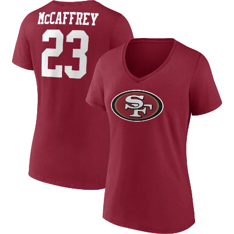 Women's 49ers Player Icon Name & Number Tee - McCaffrey